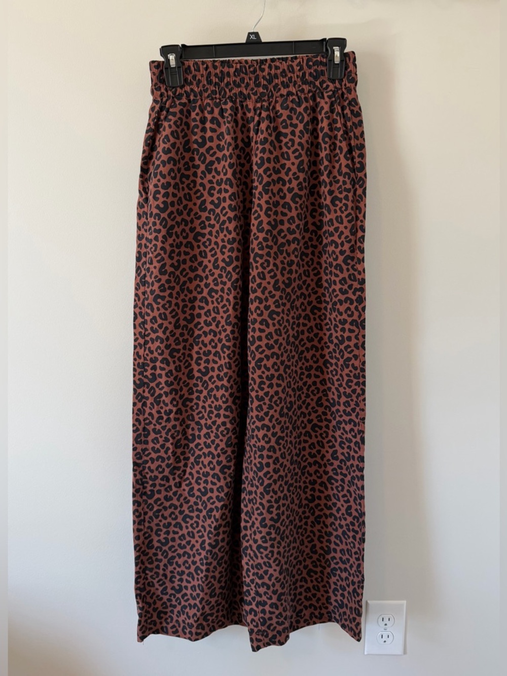 Marine Layer Allison Trouser Pant Wide Leg Leopard Print Tencel Lyocell Size XS